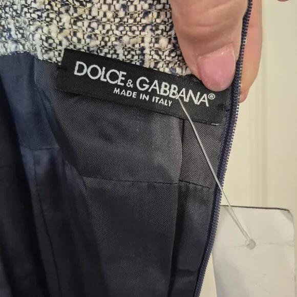 Dolce & Gabbana Tweed sheath dress size 46 (fits like an 8 US) with Tag - Picture 11 of 13